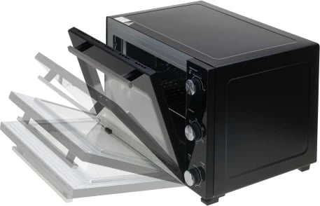 Furrë elektrike, Adler AD 6025, 35L, konvekcion + rrotisserie, 1500W, e zezë