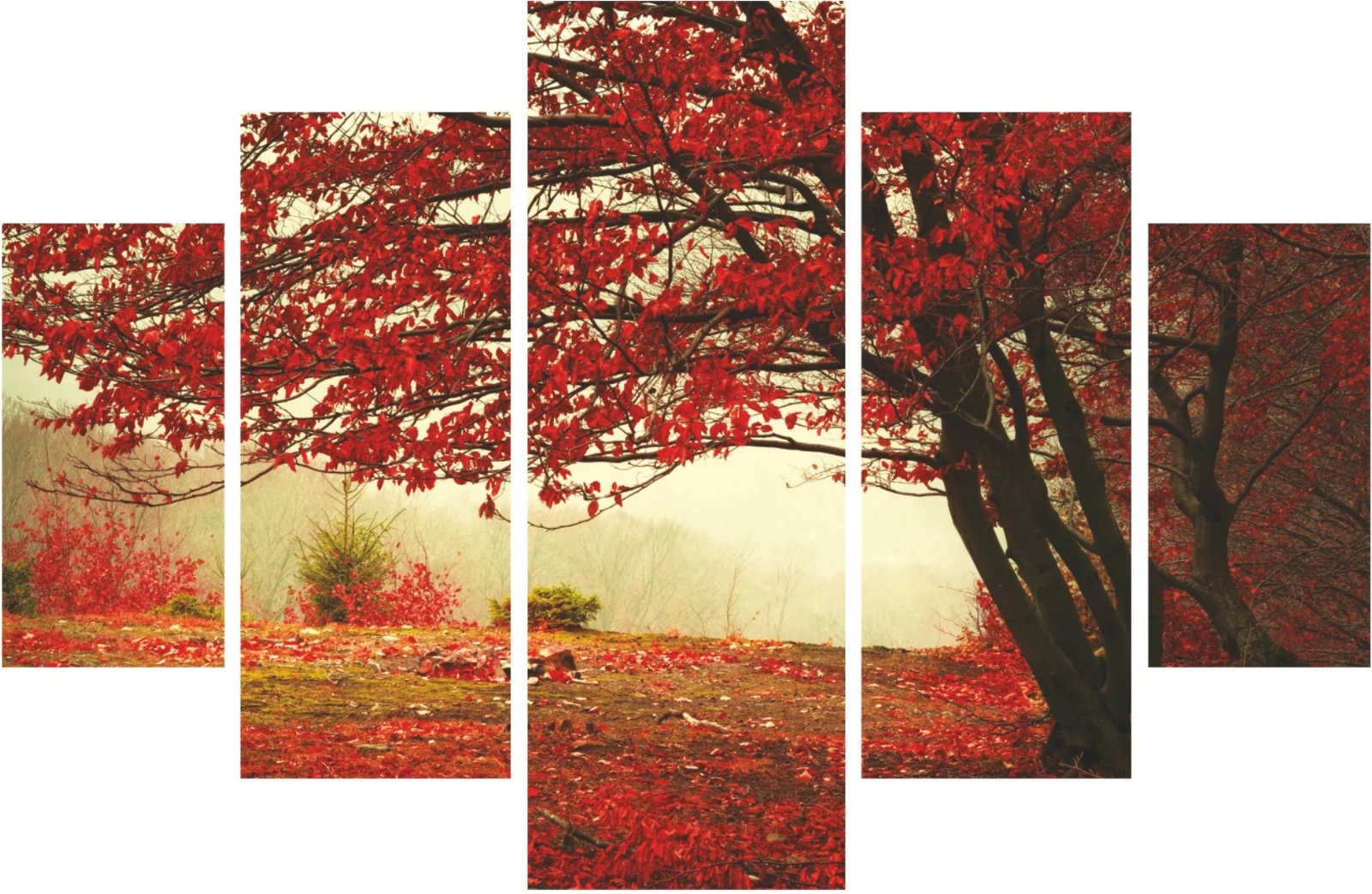 Pikturë dekorative MDF, 5 pjesë, Wallity, 100x60cm