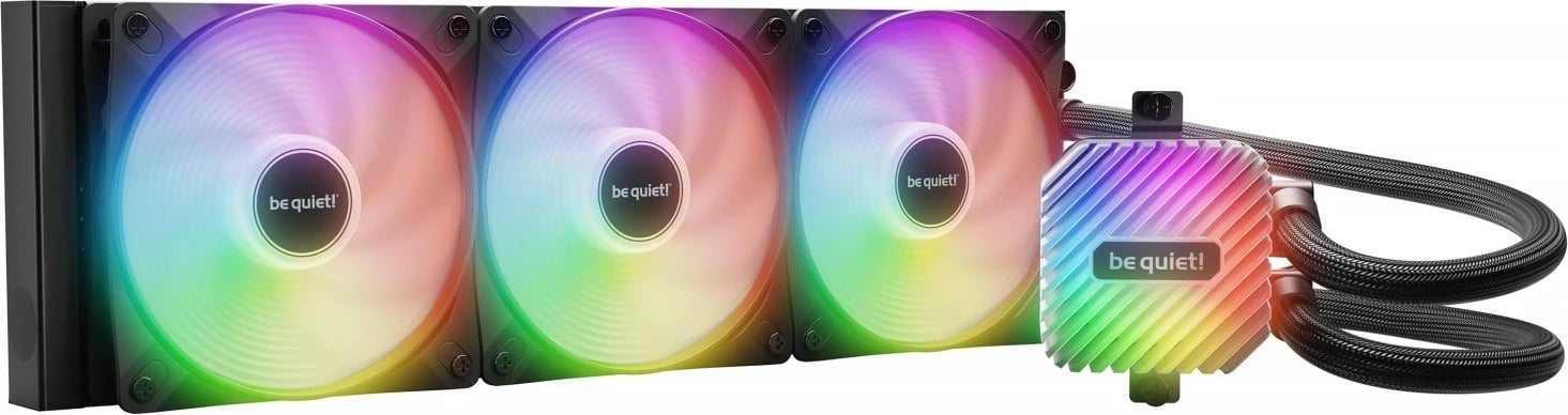 Ftohës me ujë për procesor Be quiet! Light Loop 360mm AIO ARGB, 3 ventilatorë, i zi
