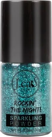 Hije për sy me shkëlqim J.CAT BEAUTY Rockin The Night Wave unisex, turquoise