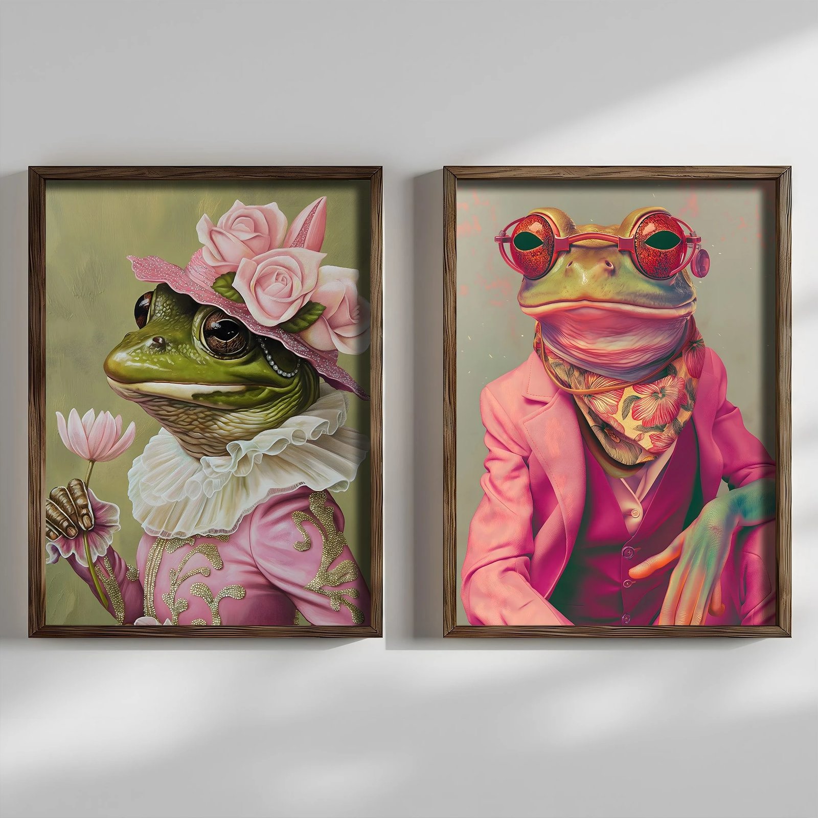 Piktura dekorative me kornizë MDF (2 copë), Wallity, AI199