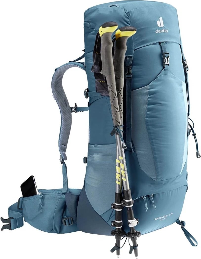 Çanta për trekking Deuter Aircontact Lite 40 + 10, e gjelbër