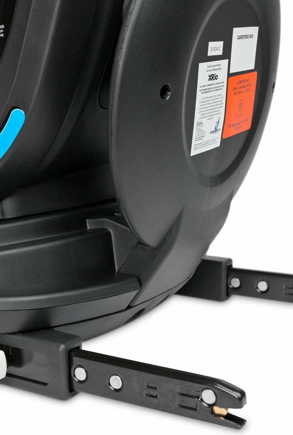 Sedilje veture për fëmijë CARETERO Rio 40-105 cm deri 22 kg ISOFIX 360° me këmbë stabilizuese i-Size blu