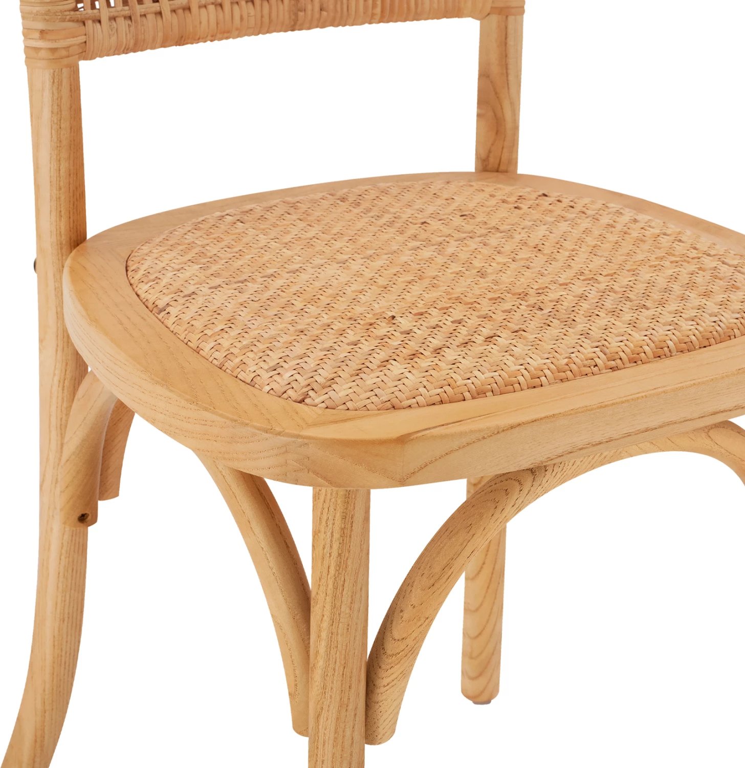 Karrige druri me ratan, ngjyrë natyrale, FH8752.01, 49x54x89 cm