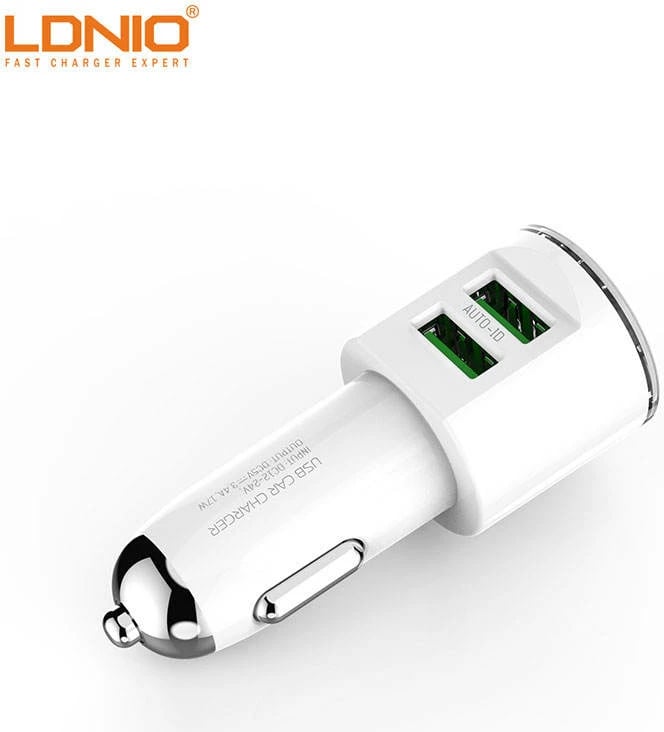 Karikues Për Veturë LDNIO DL-C29 (Bardhë) Karikues Për Veturë LDNIO DL-C29 (Bardhë)