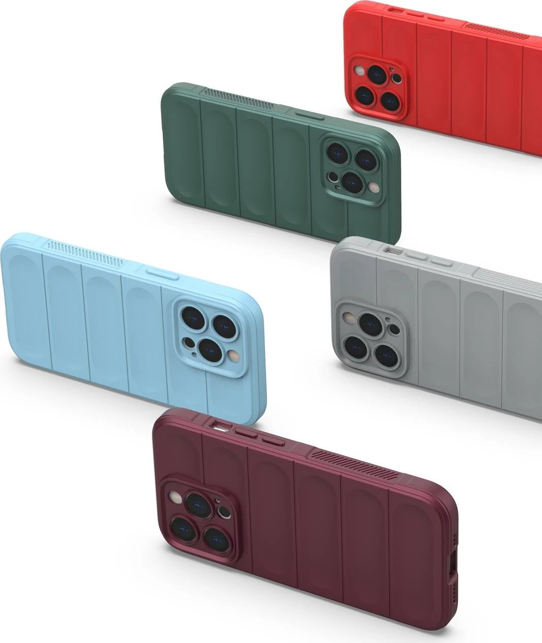Mbështjellës Hurtel Magic Shield Case për iPhone 13 Pro Max, TPU, i kuq
