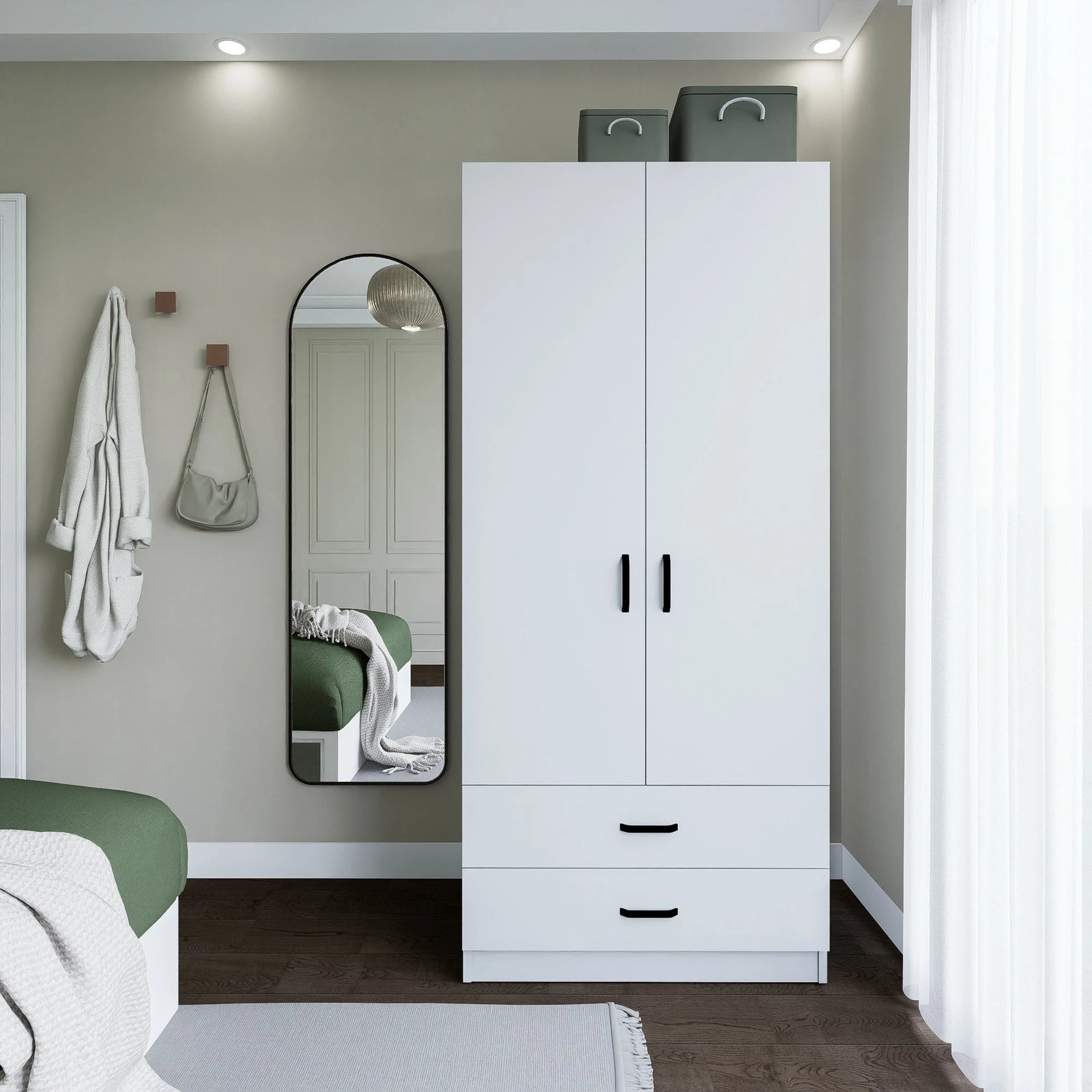 Dollap Hanah Home, Yaman 1600-042, i bardhë mat