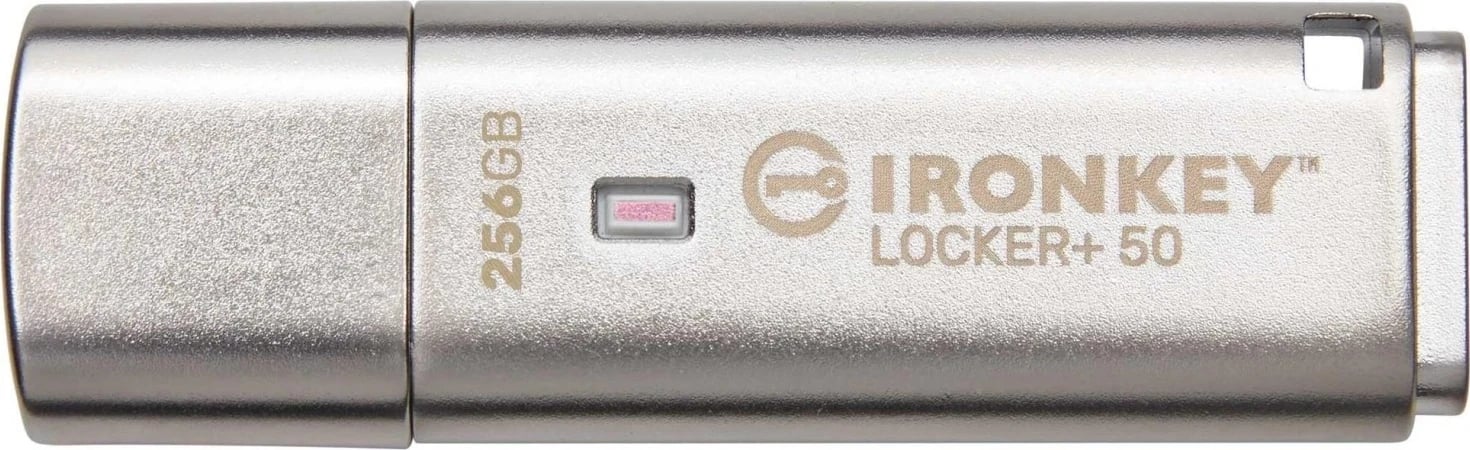 USB Kingston IronKey Locker+ 50, 256GB, argjendtë