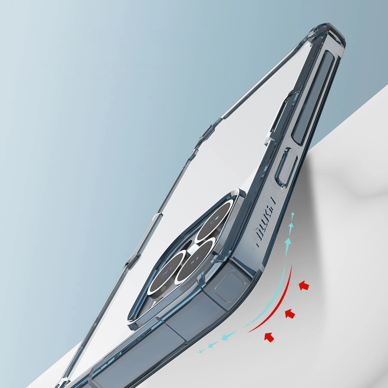 Mbështjellës Nillkin Nature Pro për iPhone 14 Pro Max, Transparent, i bardhë