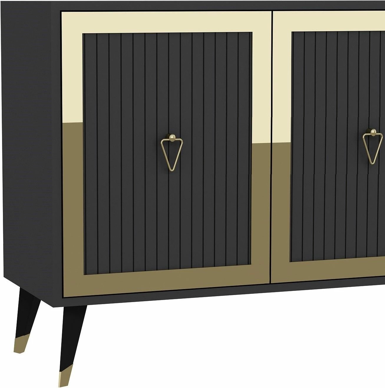 Konsolë Skye Decor, anthracite, ari