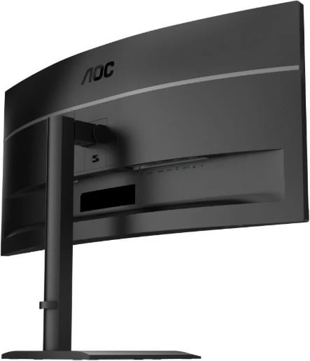 Monitor i lakuar AOC CU34E4CV 34'' WQHD 3440x1440 120Hz VA HDR10 USB-C 90W KVM HDMIx2 DP RJ45 Altoparlantë, i zi
