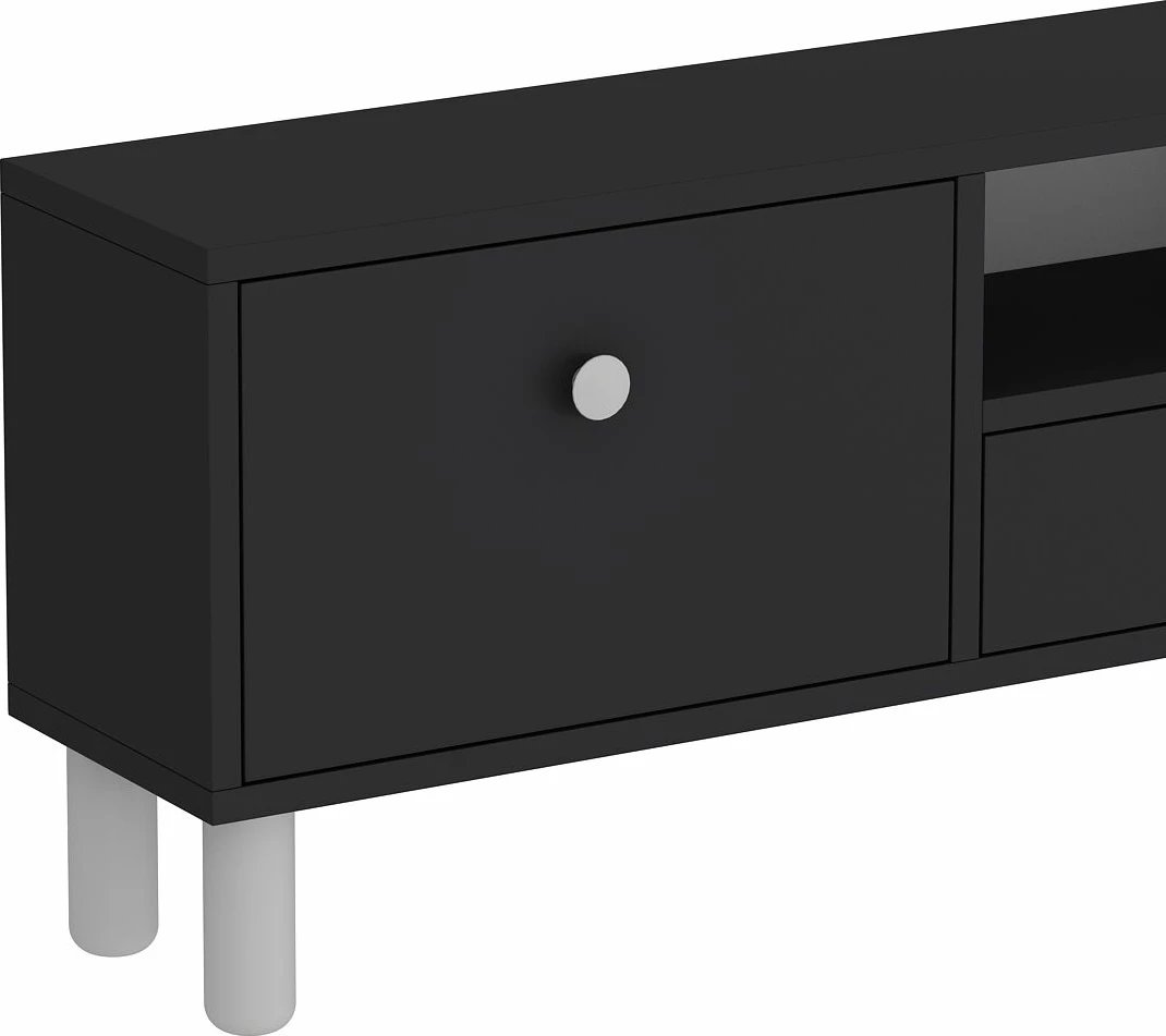 Komodë TV Skye Decor, anthracite, e bardhë, 1310-DROP-1