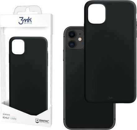 Mbështjellës 3MK Matt Case për iPhone 11 6.1", TPU, i zi