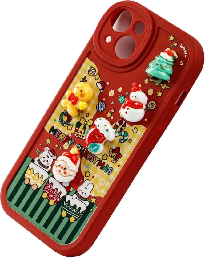 Fotroll për telefon TECH TIME Christmas Edition Cherry Red (IP11PROMAX)