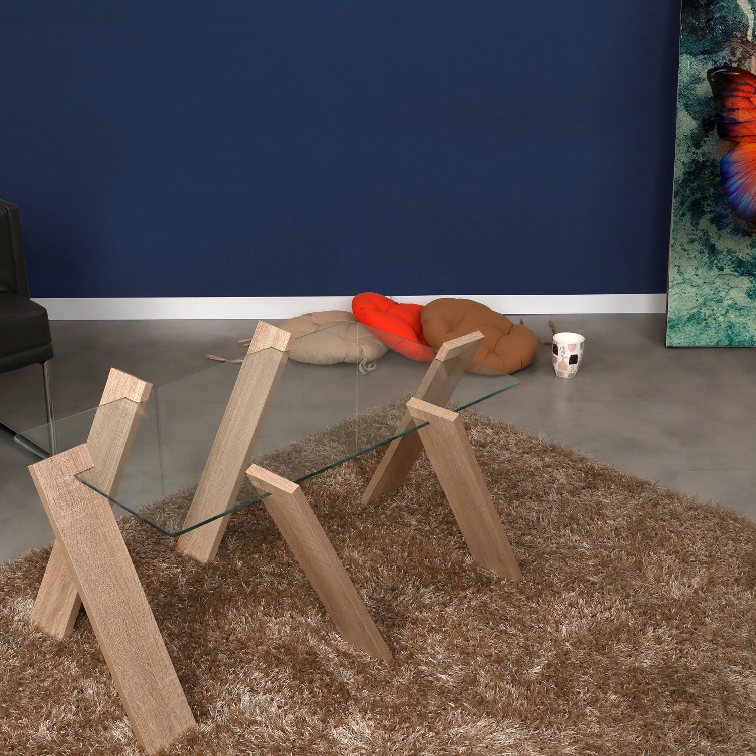 Tavolinë kafeje Hanah Home, Roman Maxi, ngjyrë lisi e çelët