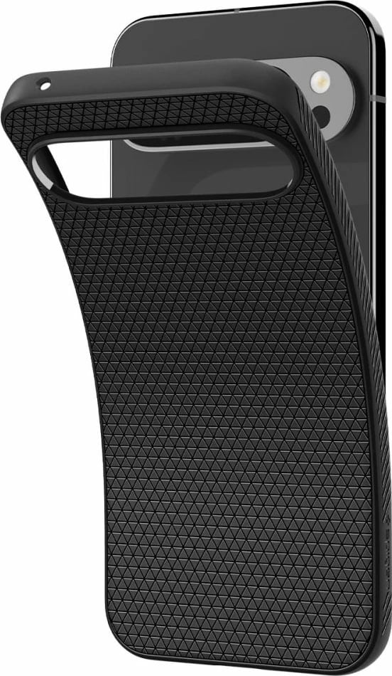 Mbështjellës Spigen Liquid Air për Google Pixel 9 Pro XL, i zi