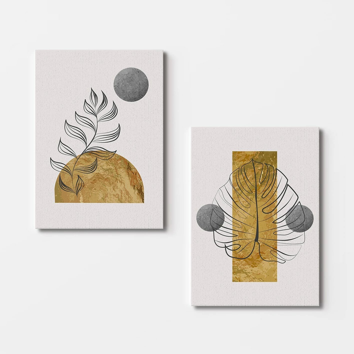 Pikturë dekorative në kanavacë (2 copë), Wallity, 2KNV4260, 50x70 cm