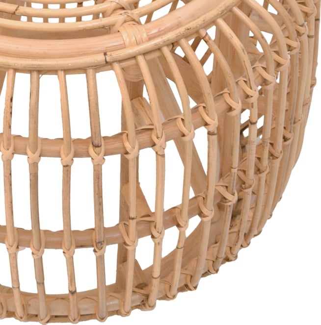 Karrige për bar rattan ngjyrë natyrale D60x46cm