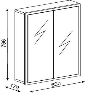 Dollap banjoje Skye Decor, Kayla, i bardhë