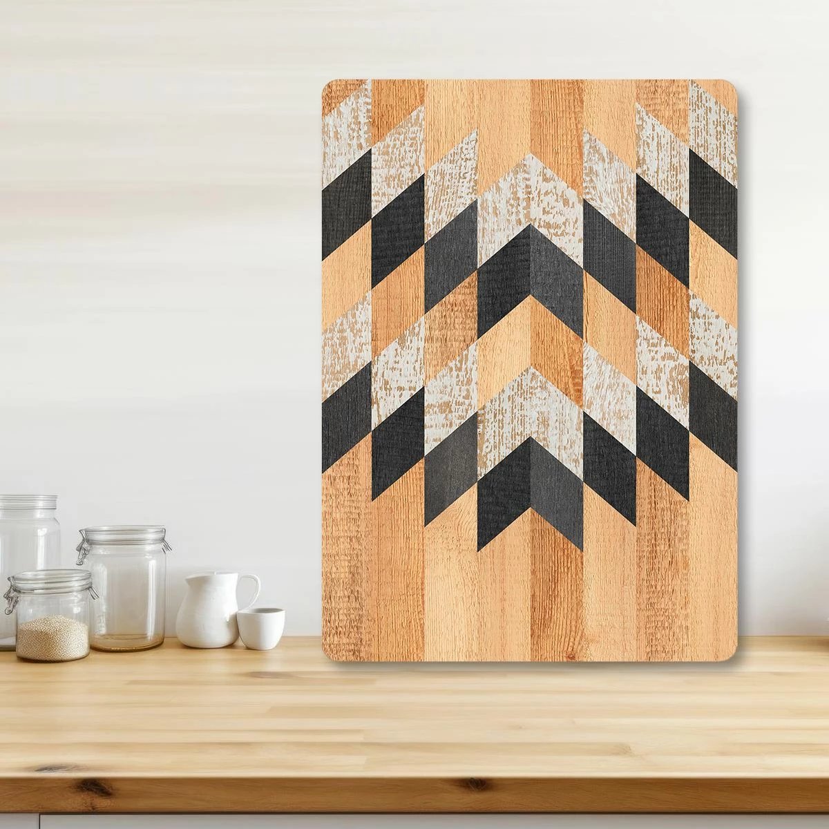 Dërrasë prerëse Hermia, Ckt125 - 2535, xham i temperuar, shumëngjyrëshe, 25x35cm