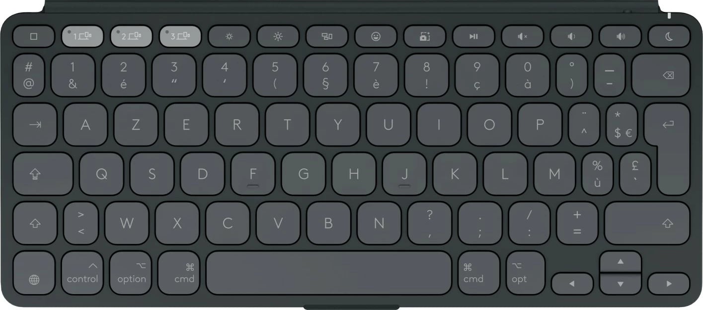 Tastierë mini Logitech Keys-To-Go 2, Bluetooth, AZERTY, Graphite