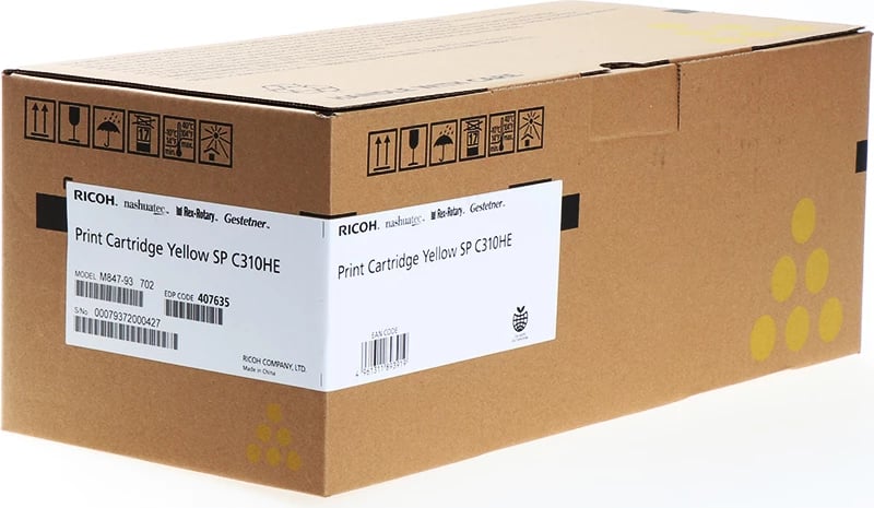 Toner Ricoh 407635 Type SP C310HE XL 6000 faqe verdhë