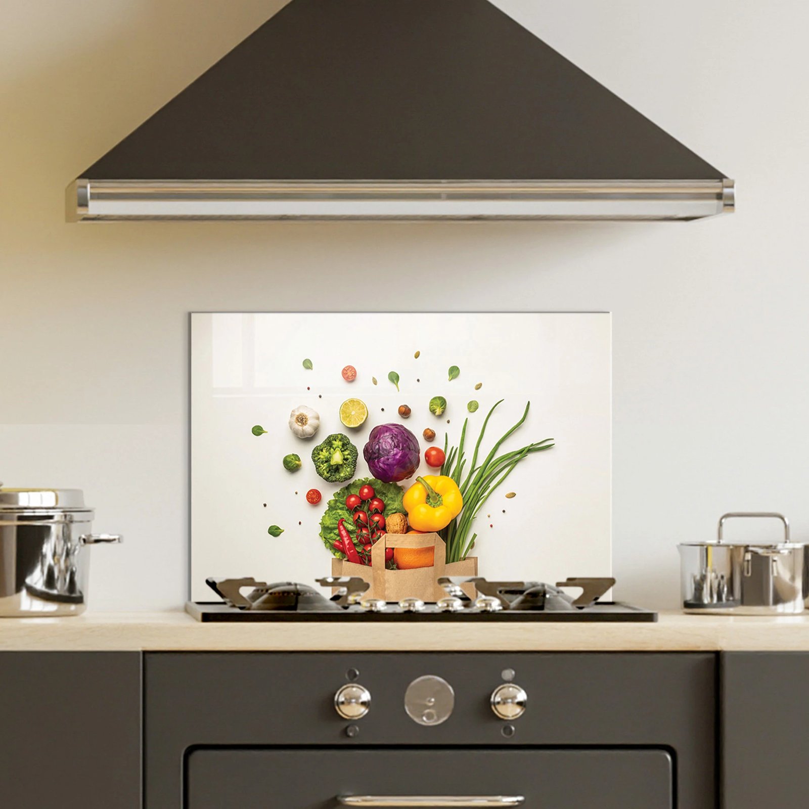 Pikturë dekorative prej xhami të temperuar, shumëngjyrëshe, Wallity 2010, 50x70cm