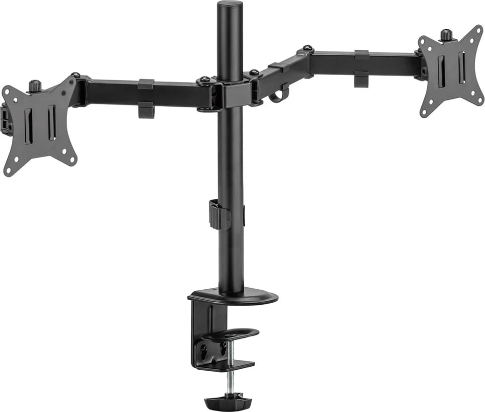 Mbajtës tavoline për 2 monitorë Maclean MC-754N, VESA 75x75 dhe 100x100, 17-32", i zi Mbajtës tavoline për 2 monitorë Maclean MC-754N, VESA 75x75 dhe 100x100, 17-32", i zi
