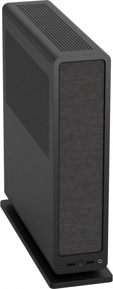 Kasë Fractal Design Ridge Black, Mini ITX, Tower Slim, 4x 2.5" drive, e zezë