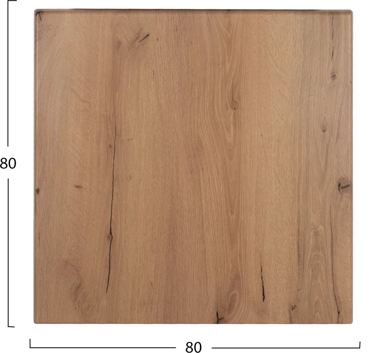 Sipërfaqe tavoline katrore, ngjyrë natyrale, FH5231.14, 80x80cm