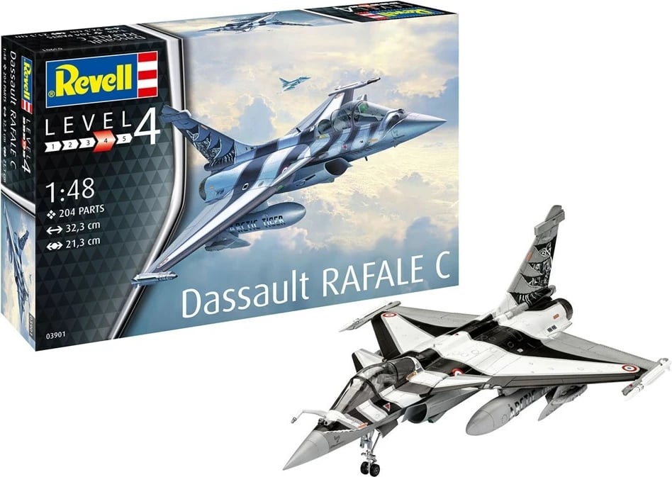 Model Dassault Rafale C, Revell, 1:48, 204 pjesë