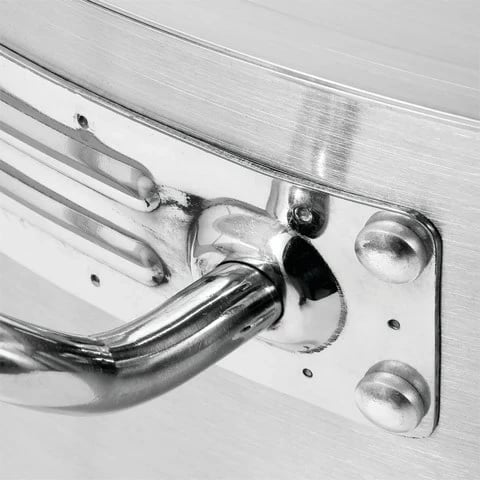 Tigan i gjithanshëm YATO YG-00105, çelik inox, 40 cm, 2 doreza, Rrethor