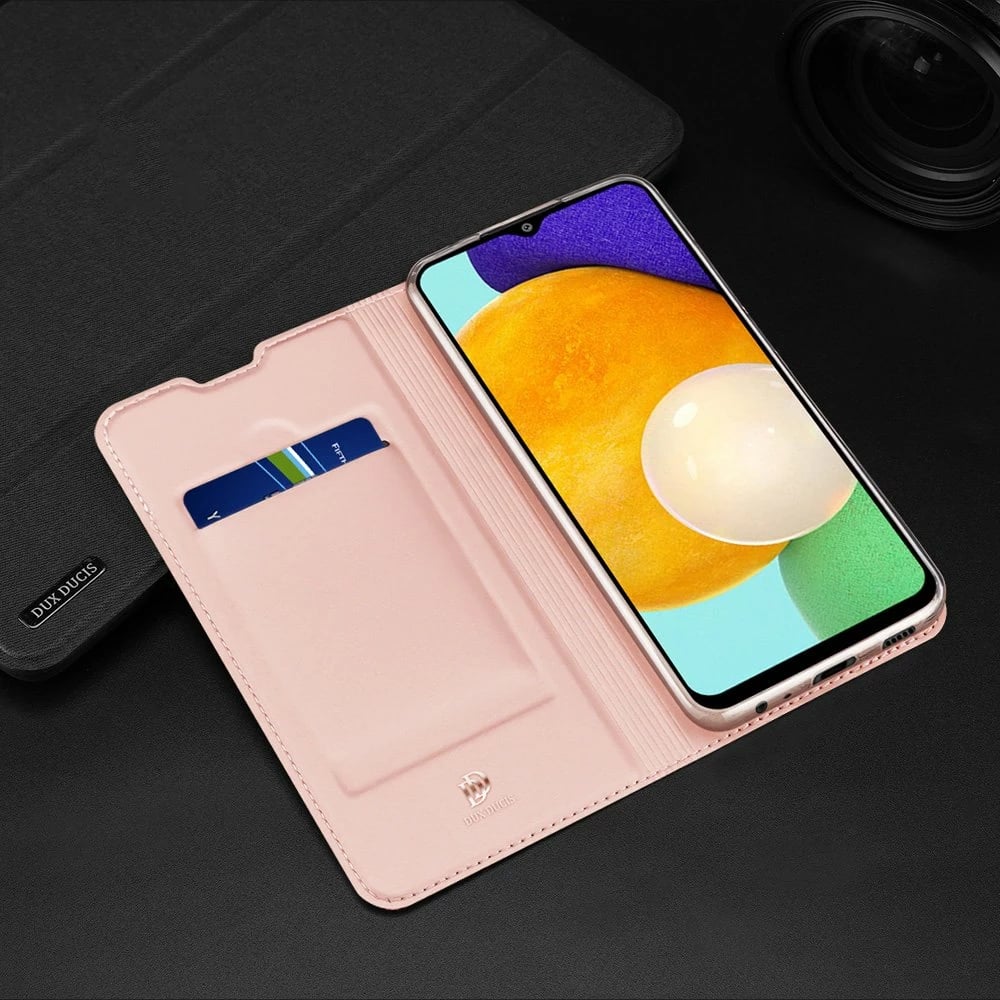 Mbështjellës Dux Ducis Skin Pro Bookcase për Samsung Galaxy A03s, ari