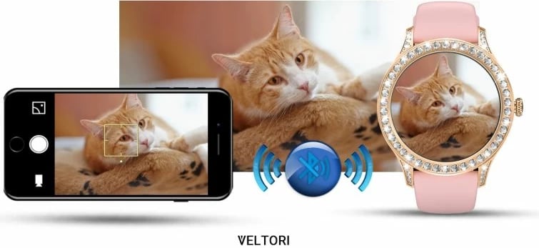 Smartwatch për femra VELTORI, rozë