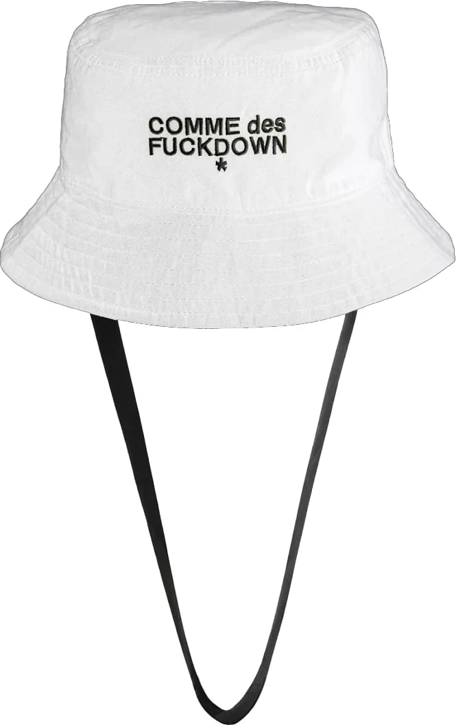 Kapelë për meshkuj Comme Des Fuckdown, e bardhë