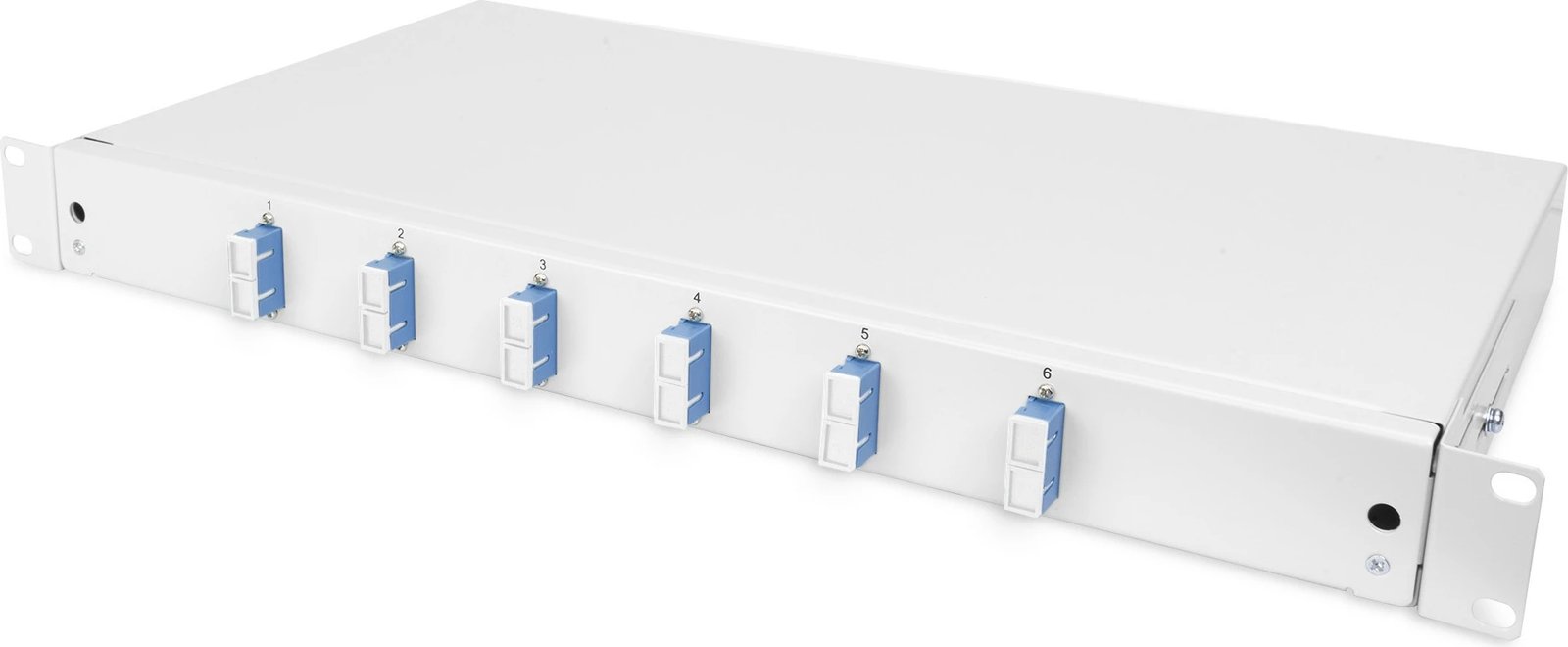 Kuti splice fiber optik Digitus, 1U, SC, OS2, rack mounting, gri