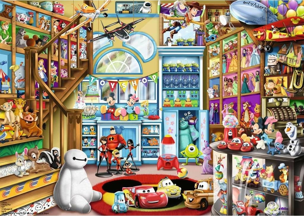 Puzzle Ravensburger Disney Pixar 1000 pjesë, shumëngjyrësh