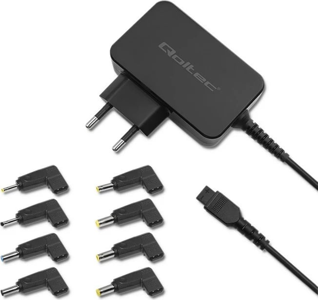 Adapter universal rryme Qoltec 51025, 45W, 8 konektorë