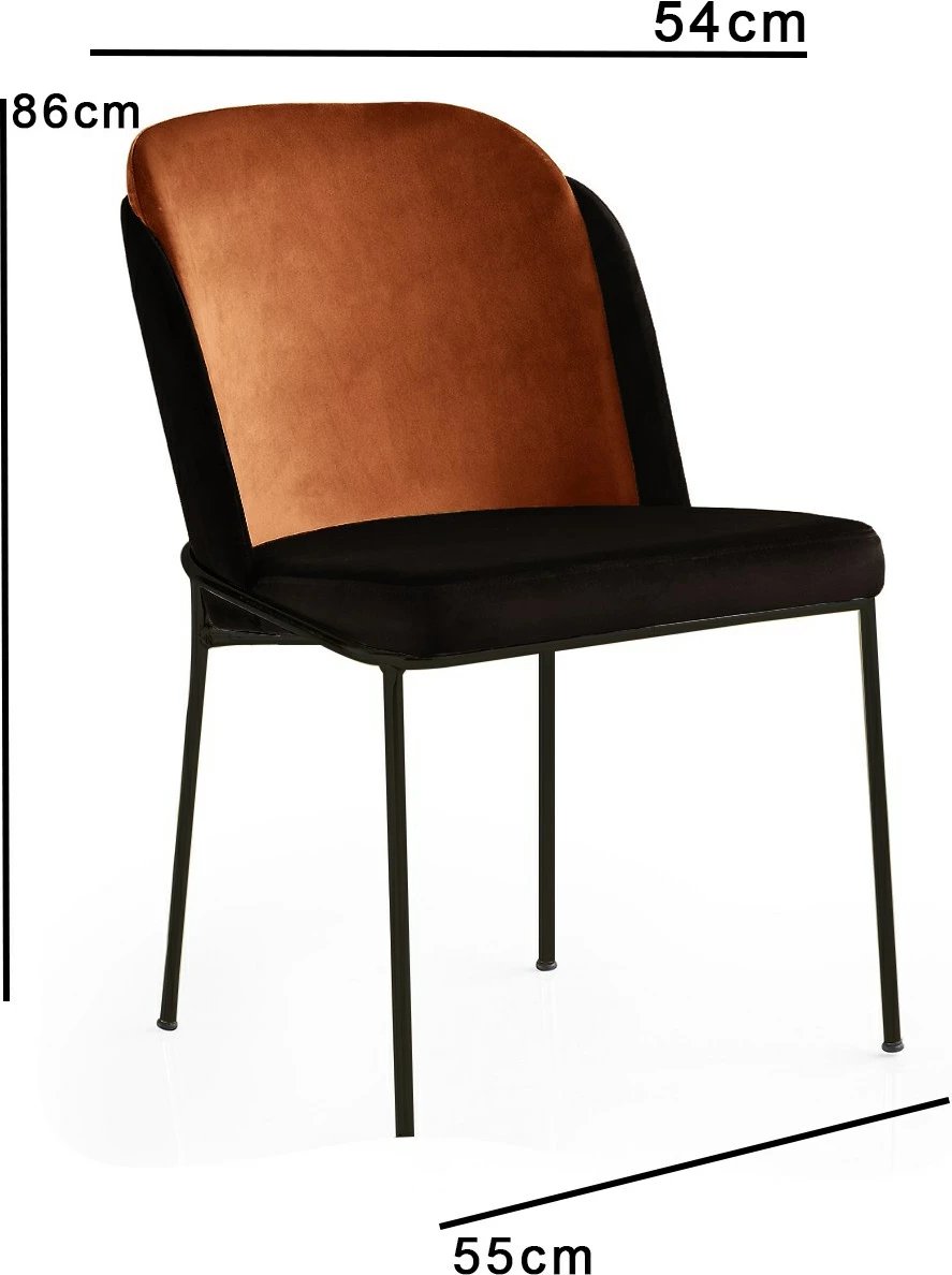 Set karrigesh (4 copë), Hanah Home, DR - 147 V4, bronz & e zezë