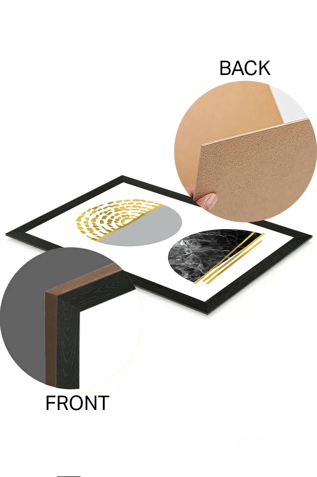 Set pikturash dekorative (3 copë), Wallity, Artsycllct17