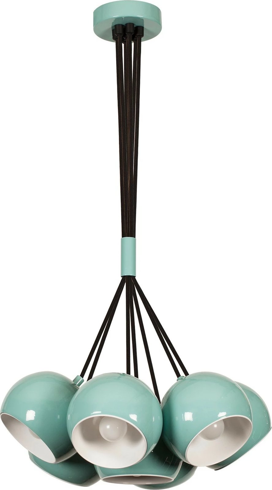 Llambë tavani Opviq, Sivani, ngjyrë turquoise dhe e bardhë, MR-629