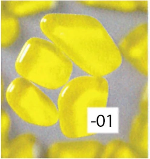 Mozaik qelqi NEXT 8-25mm, 140 copë, Verdhë