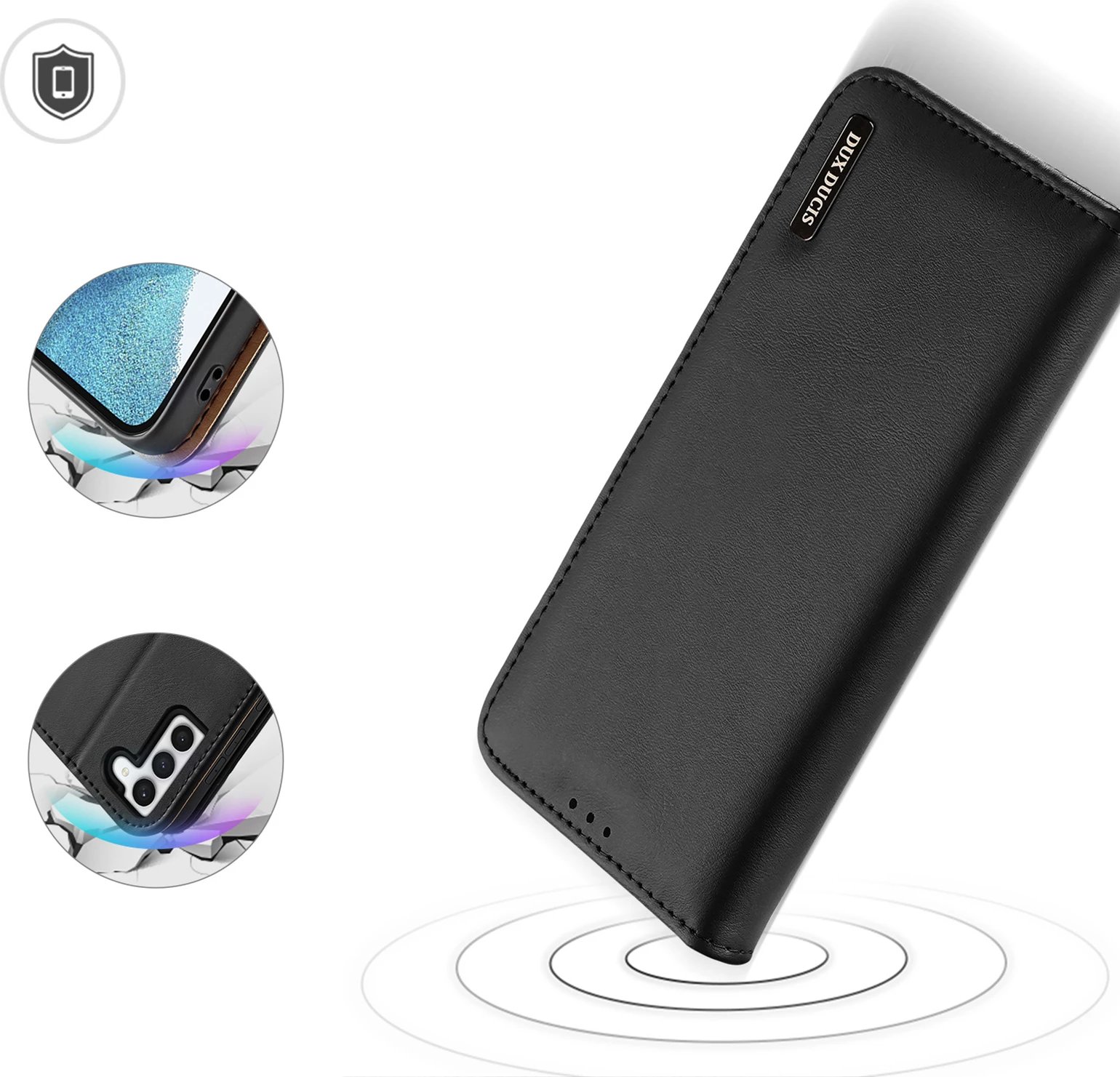 Mbështjellës Dux Ducis Hivo për Samsung Galaxy S23+, me kapak, portofol, RFID blocker, i zi Mbështjellës Dux Ducis Hivo për Samsung Galaxy S23+, me kapak, portofol, RFID blocker, i zi