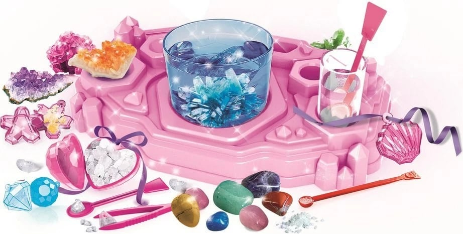Set edukativ Clementoni Laboratori i Ornamenteve Kristalore, 1 copë, për fëmijë 8+