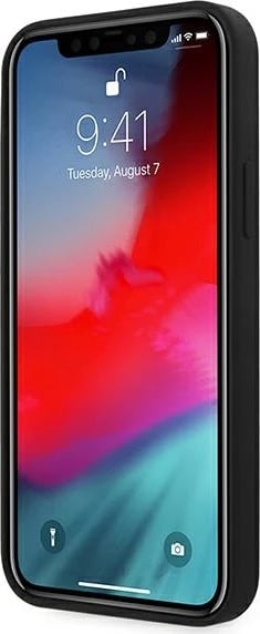 Mbështjellës Ferrari FESSIHCP12SBK për iPhone 12 mini 5.4", silikon, i zi