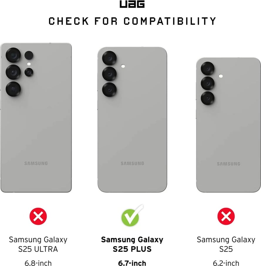 Mbështjellës Urban Armor Gear Pathfinder për celular Samsung, 6.7", TPU, i zi