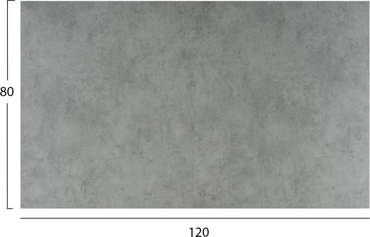 Sipërfaqe tavoline HPL, drejtkëndëshe, ngjyrë çimento, FH5840.32, 120x80cm