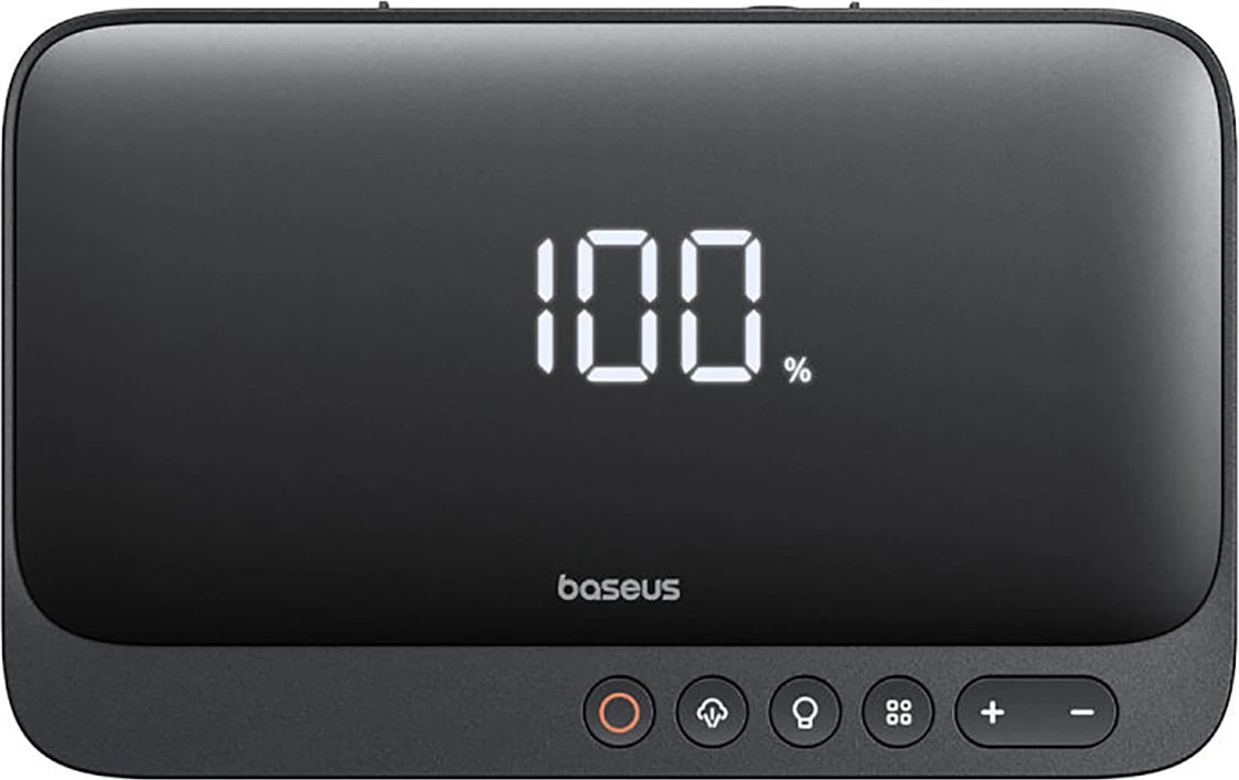 Jump starter Baseus Super Energy BS-CH013 4n1 me kompresor, powerbank 6000mAh, dritë LED, e zezë