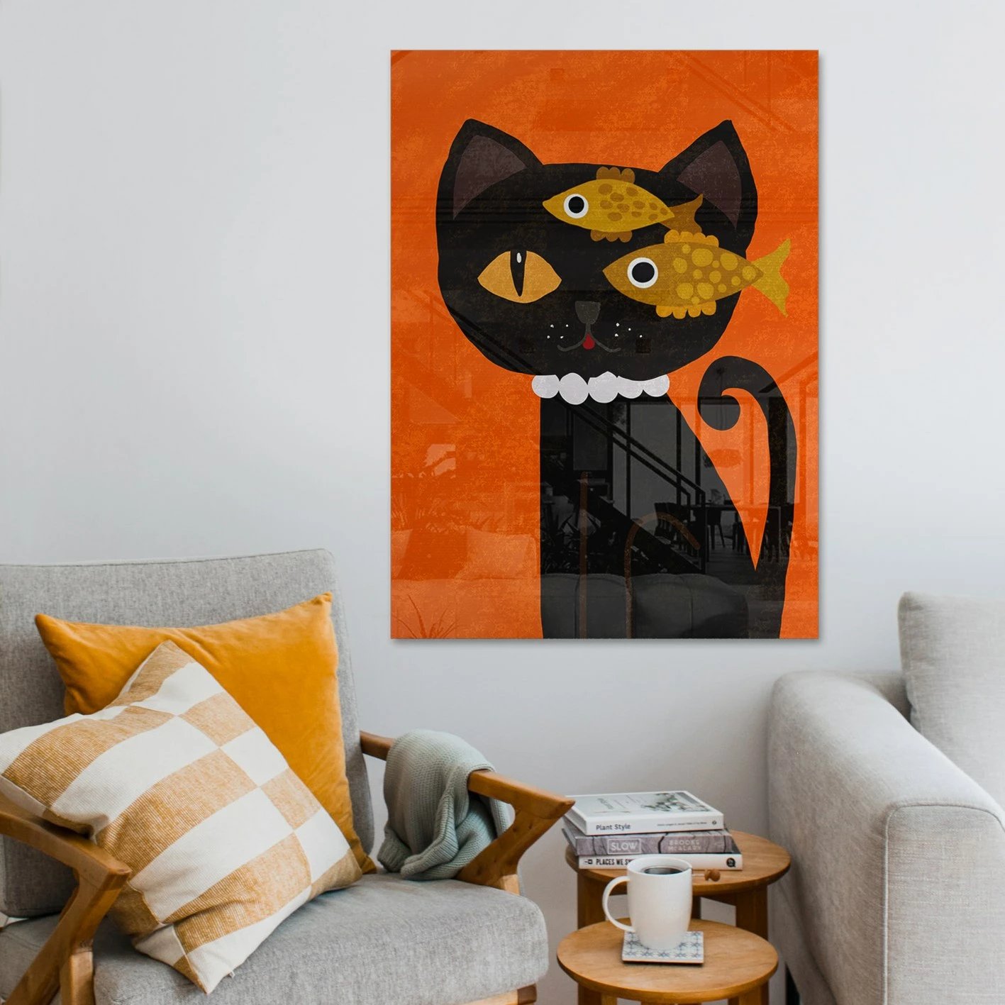 Pikturë dekorative prej xhami të temperuar, Wallity, CAM3714, 50x70cm