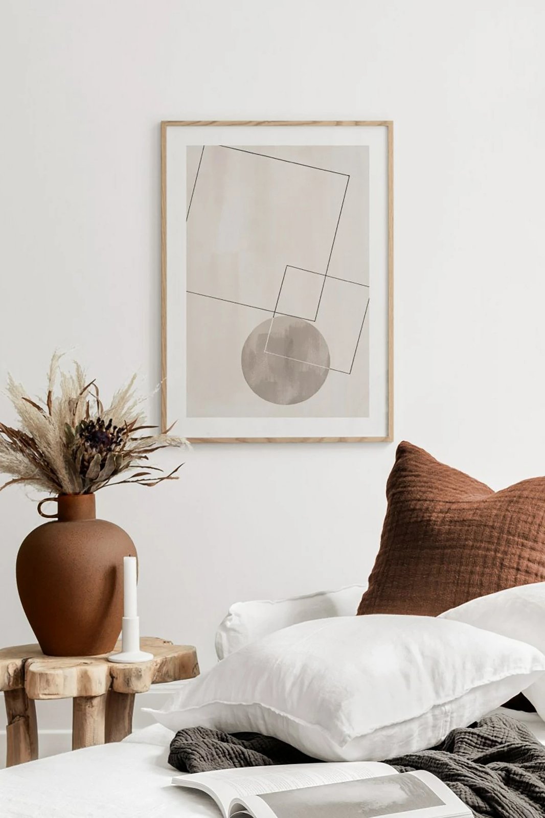 Pikturë dekorative me kornizë, Wallity, Tekhamcerceve87, shumëngjyrëshe, 33x48cm